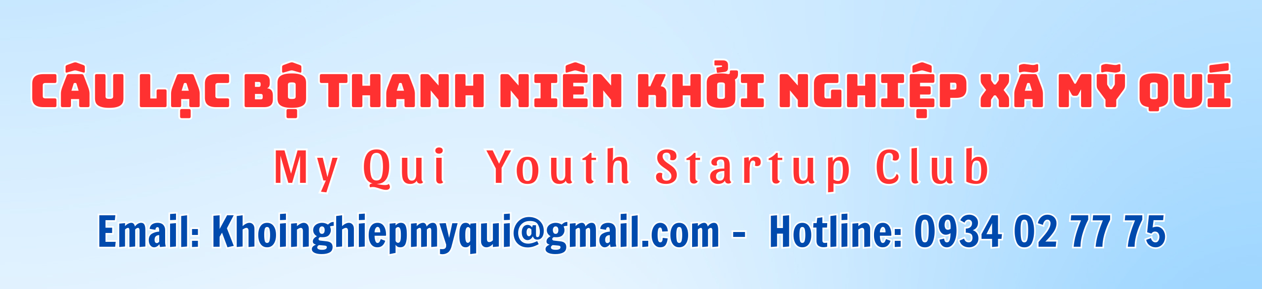 Câu Lạc Bộ Thanh Niên Khởi Nghiệp Xã Mỹ Quí
