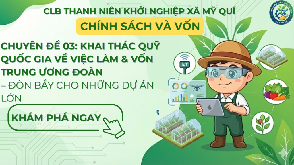 Vốn vay Trung ương Đoàn: Đòn bẩy cho dự án lớn | CLB Mỹ Quí